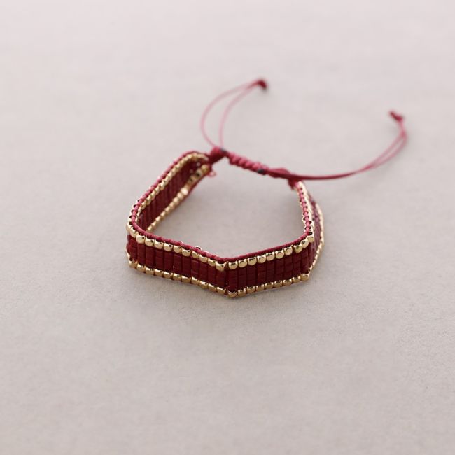 PULSERA MACRAMÉ CUENTAS