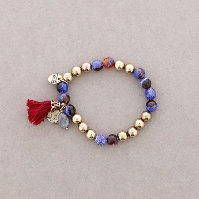 METAL STONE BEADS BRACELET