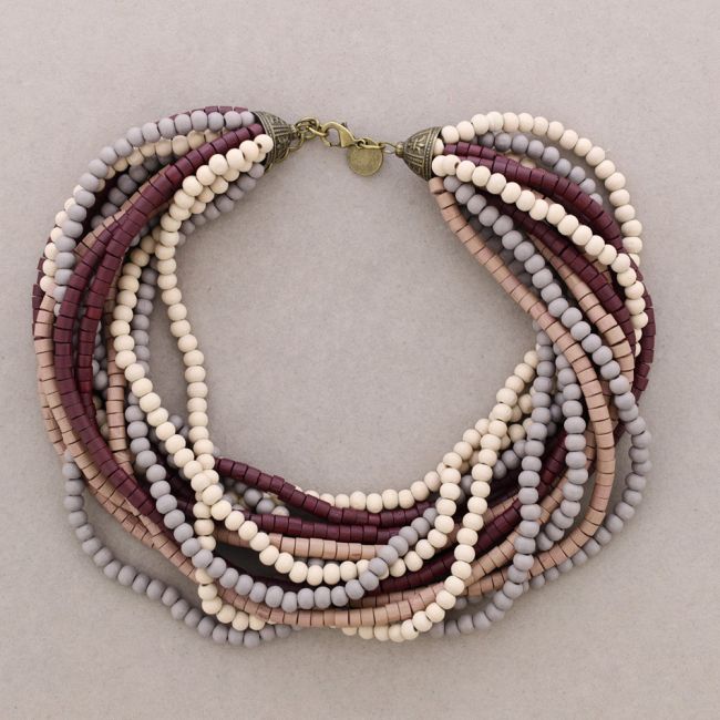 MULTI ROW WOODEN CHOKER