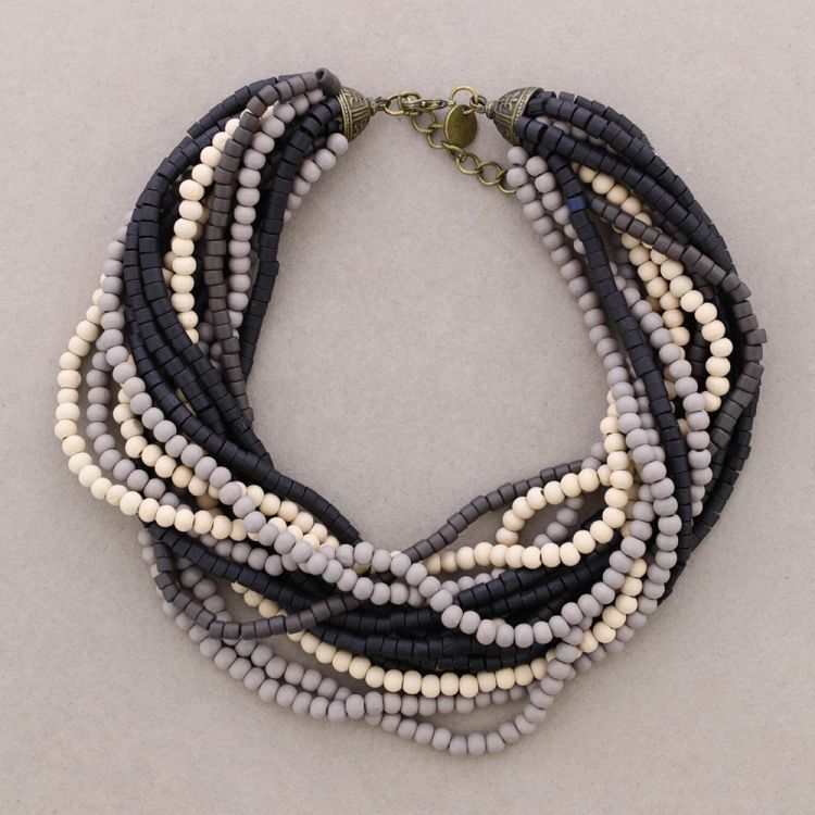 MULTI ROW WOODEN CHOKER 2