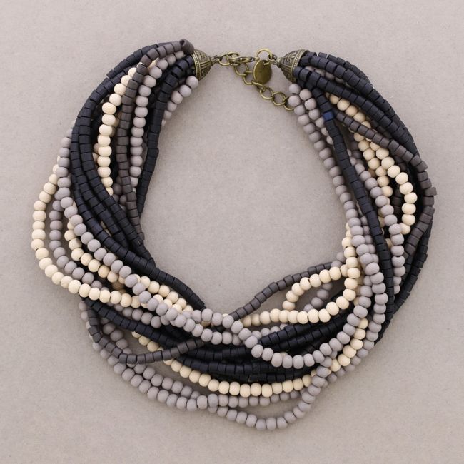 MULTI ROW WOODEN CHOKER