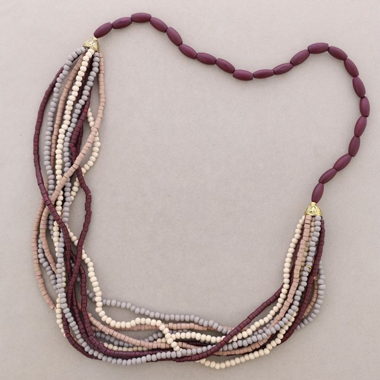 COLLAR LARGO CUENTAS MADERA 2