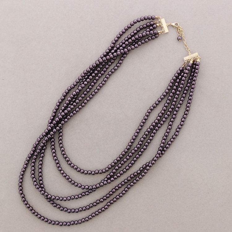 LONG NECKLACE 5 LEVELS BALLS