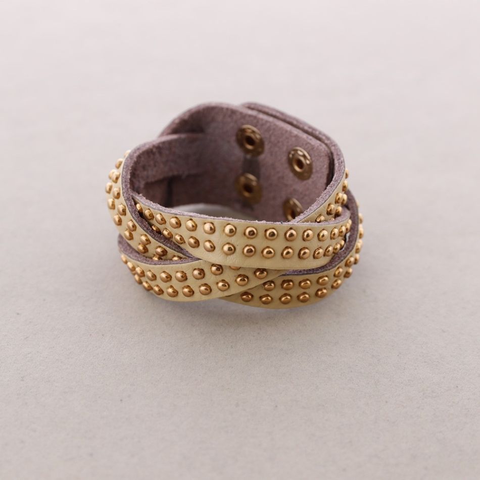 PULSERA CUERO TRENZADO