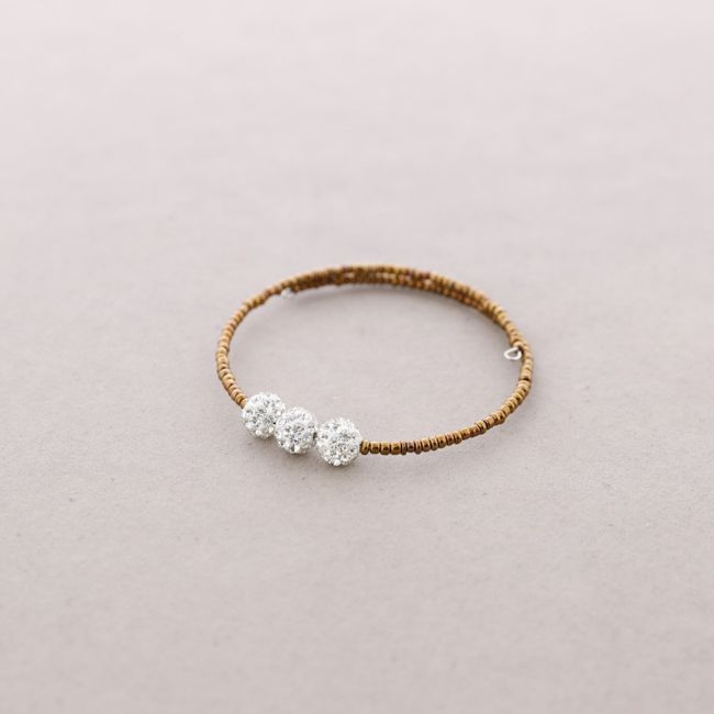 BRACELET WITH CRYSTAL BEADS