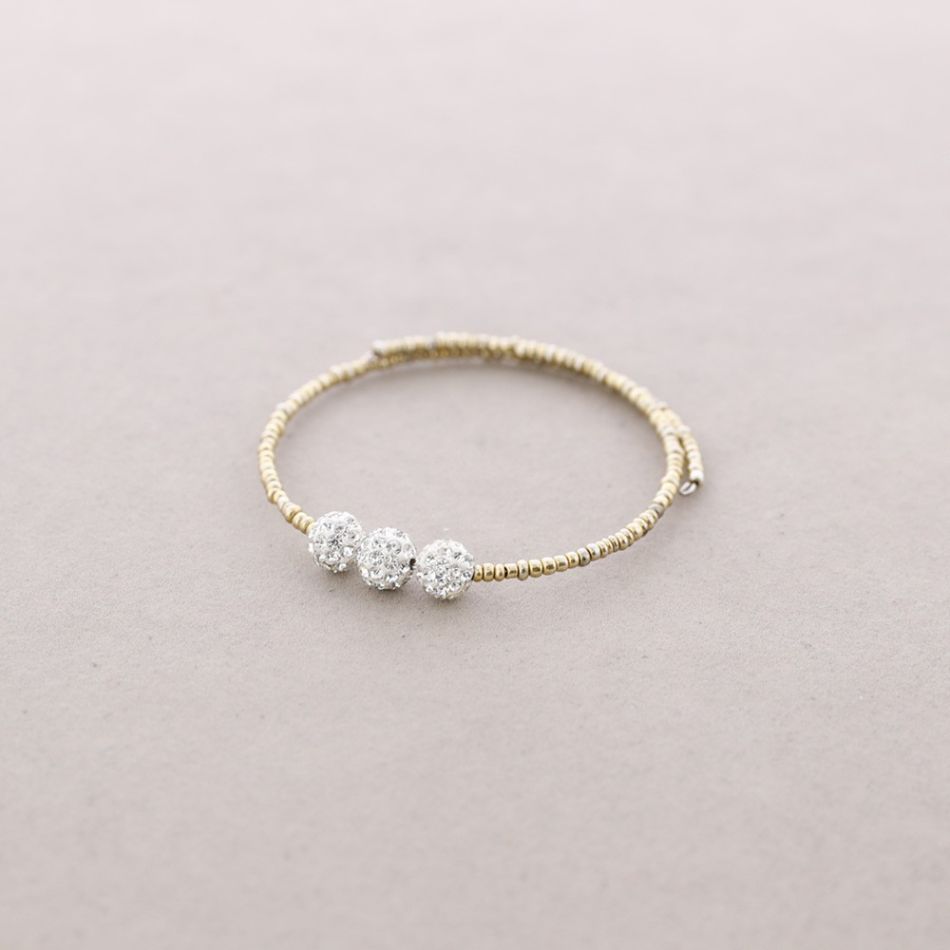 BRACELET WITH CRYSTAL BEADS