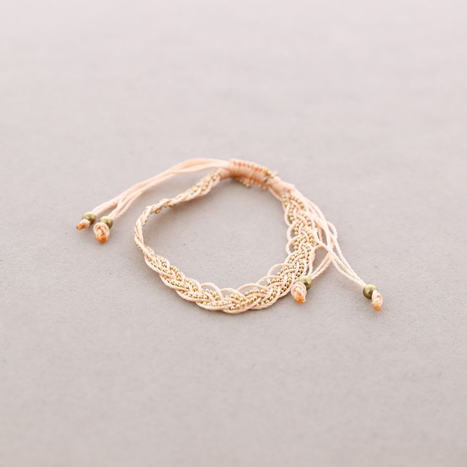 PULSERA TRENZADA MACRAMÉ