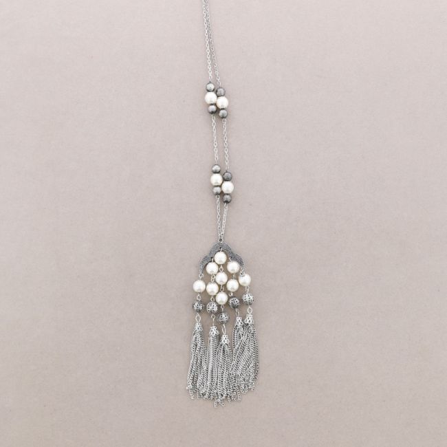 COLLAR LARGO COLG. BOLAS CADENAS