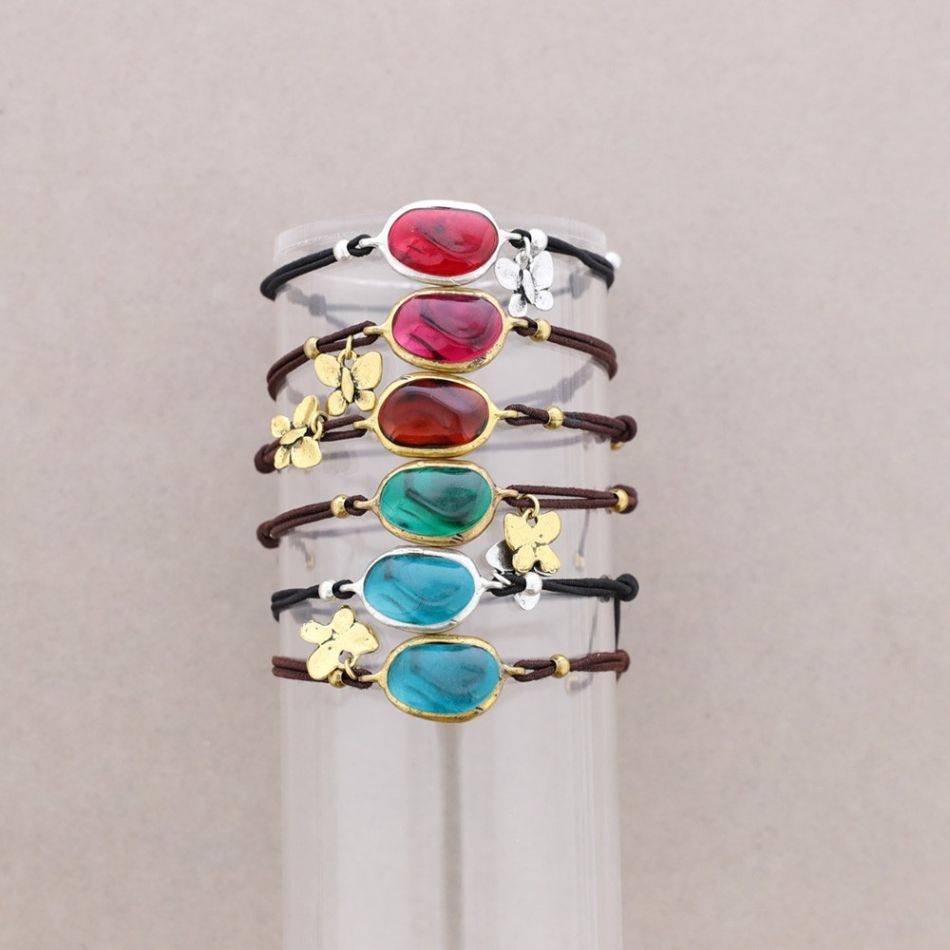 PULSERA GOMITA METAL RESINA
