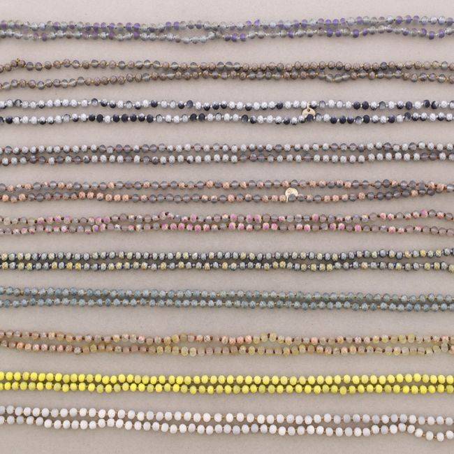 COLLAR LARGO CRISTAL FACETADO 1.5M*6MM