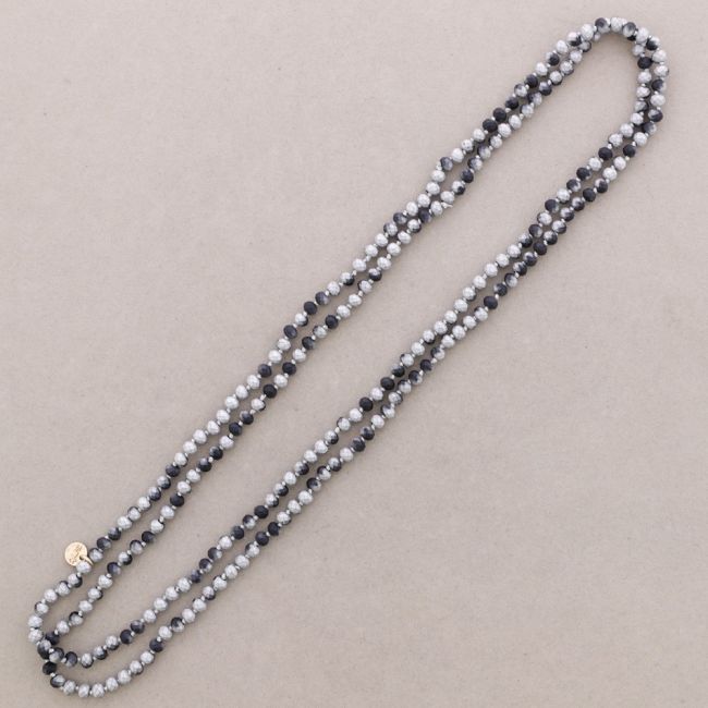 COLLAR LARGO CRISTAL FACETADO 1.5M*6MM