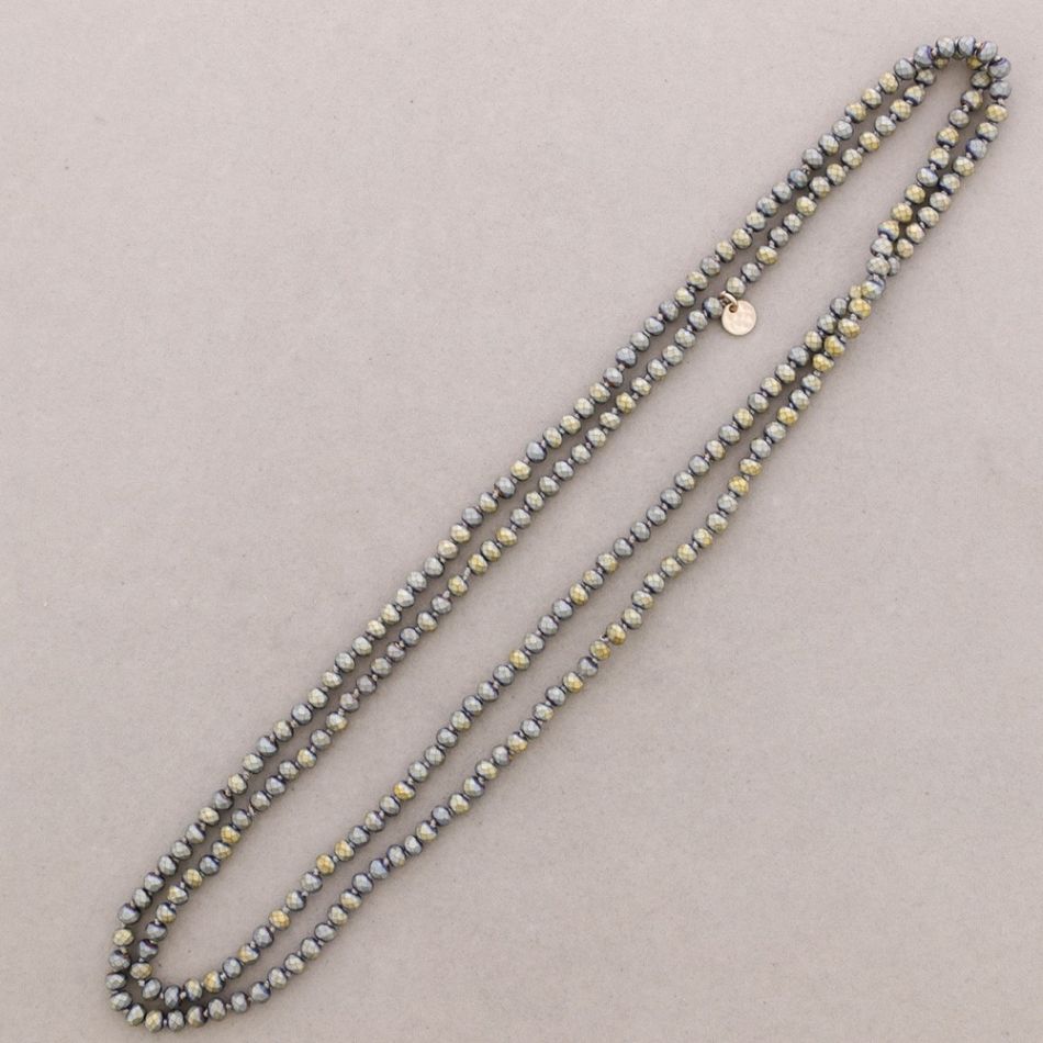 LONG FACETED CRYSTAL NECKLACE 1.5M*6MM