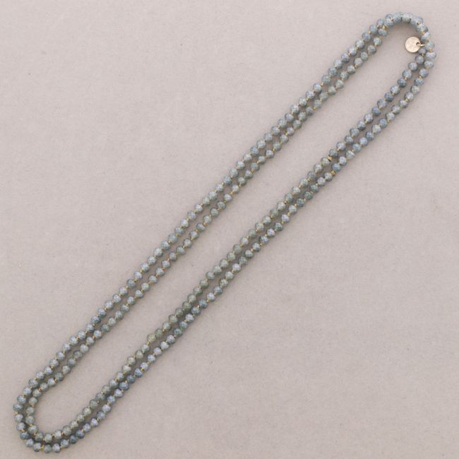 LONG FACETED CRYSTAL NECKLACE 1.5M*6MM