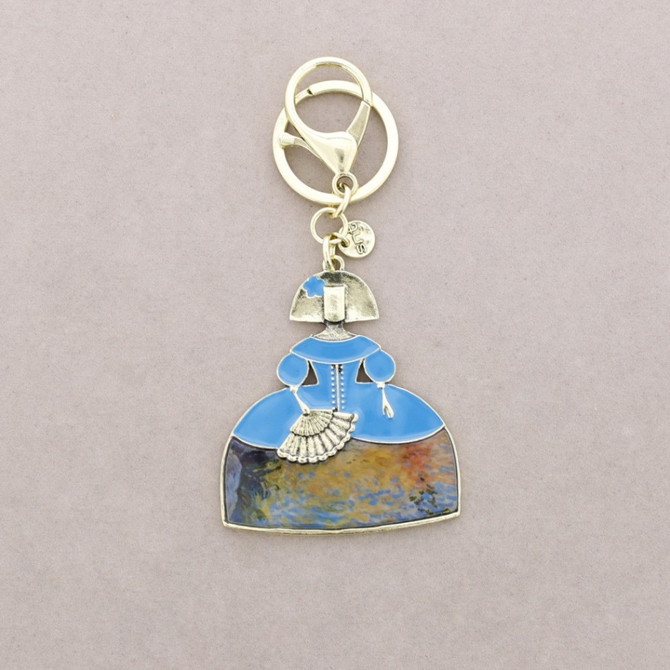 ENAMEL METAL MENINA KEYCHAIN