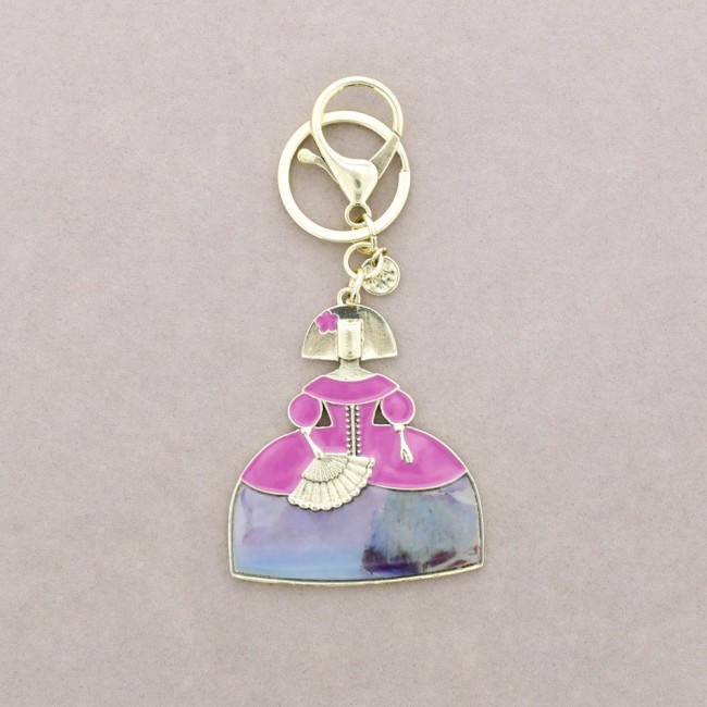 ENAMEL METAL MENINA KEYCHAIN