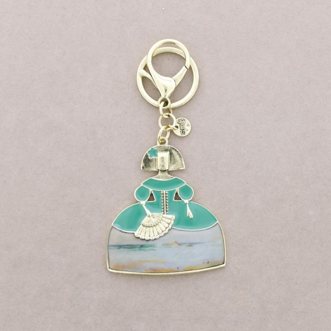 ENAMEL METAL MENINA KEYCHAIN
