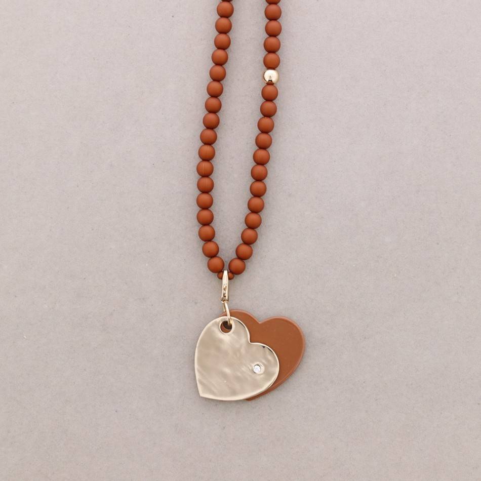 COLLAR LARGO COLG.METAL RESINA