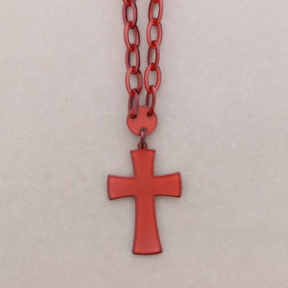 COLLAR LARGO CADENA COLG. RESINA