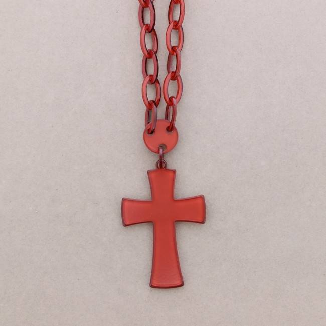COLLAR LARGO CADENA COLG. RESINA