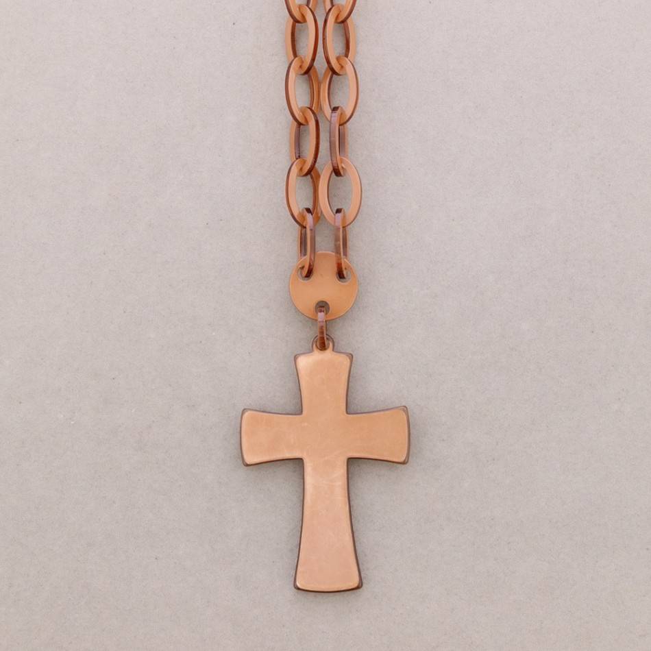 COLLAR LARGO CADENA COLG. RESINA
