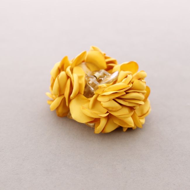 PINZA DE PELO DOBLE FLOR TELA