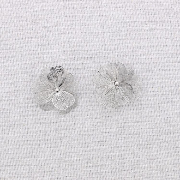 PENDIENTES ACERO FLOR FILIGRANA