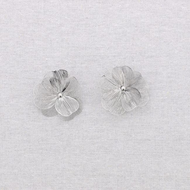 PENDIENTES ACERO FLOR FILIGRANA