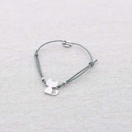 STEEL KITTEN ELASTIC BRACELET