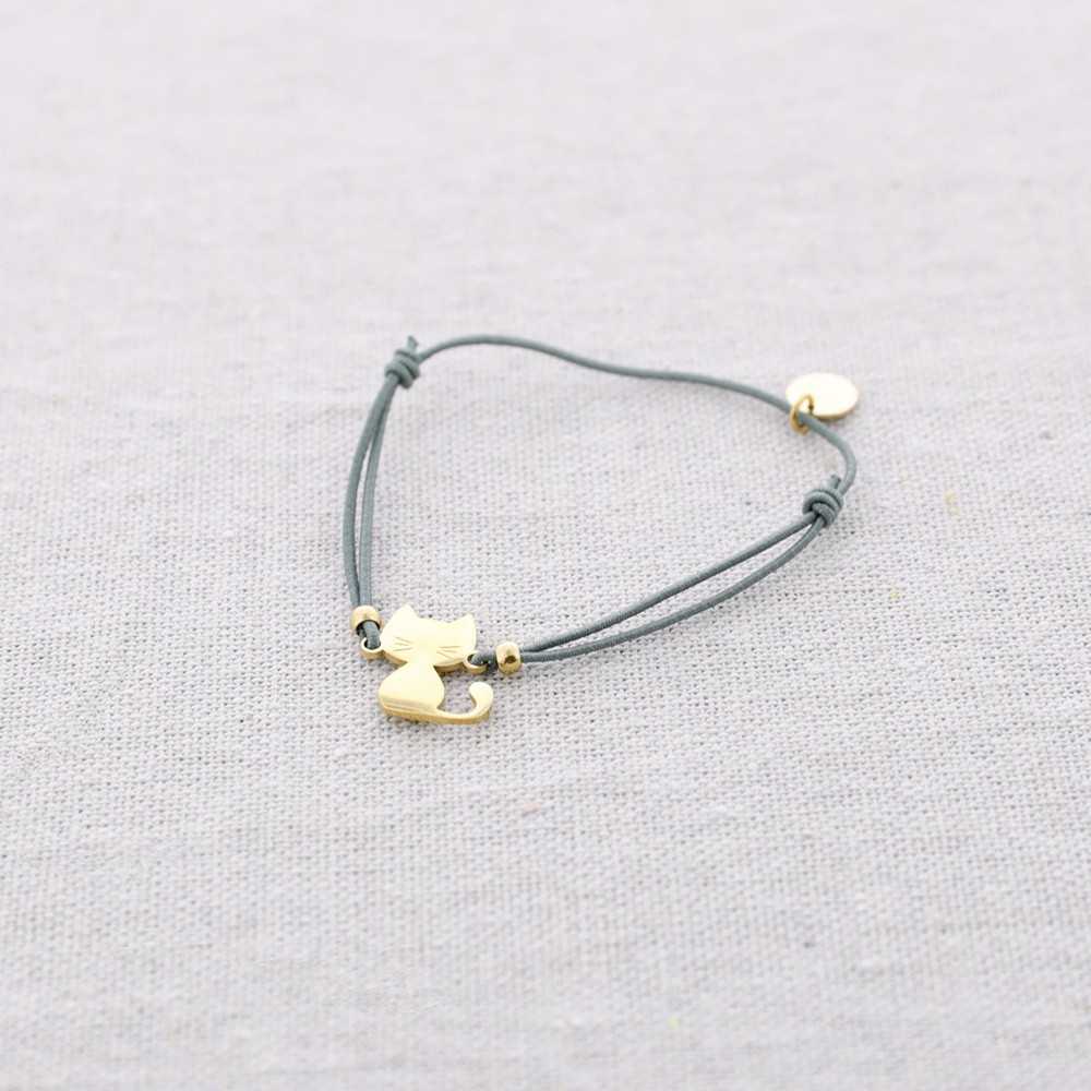 STEEL KITTEN ELASTIC BRACELET