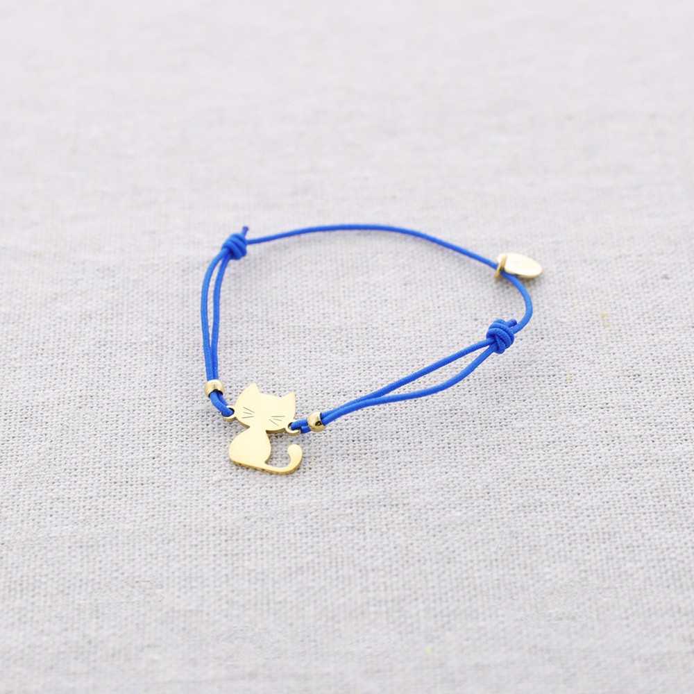 STEEL KITTEN ELASTIC BRACELET