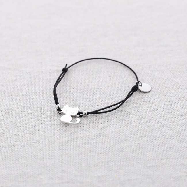 STEEL KITTEN ELASTIC BRACELET