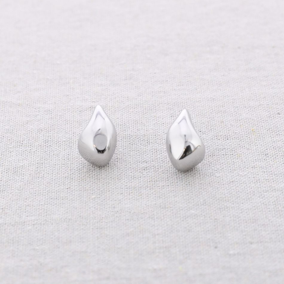 PENDIENTES ACERO GOTA
