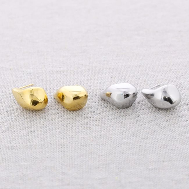 PENDIENTES ACERO GOTA