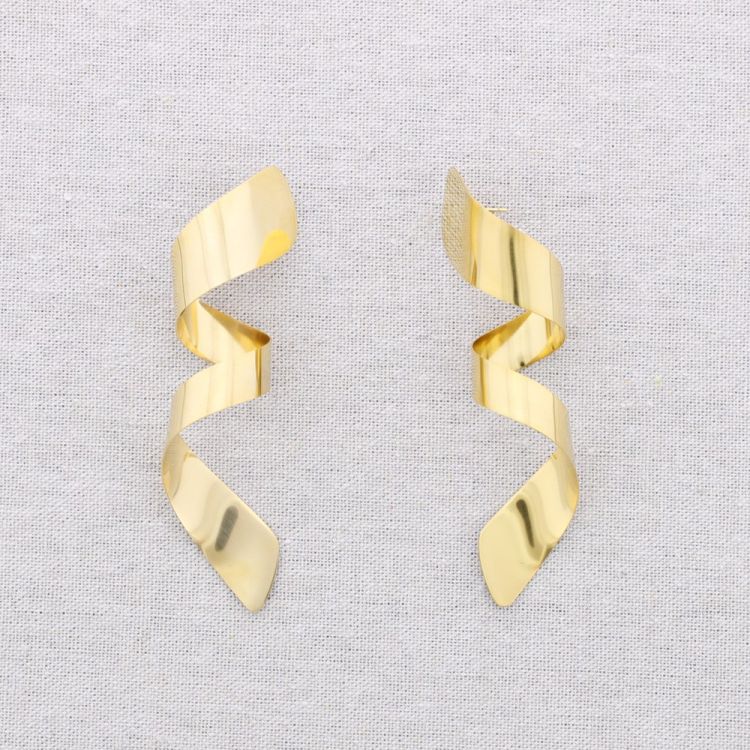 PENDIENTES ACERO ESPIRAL