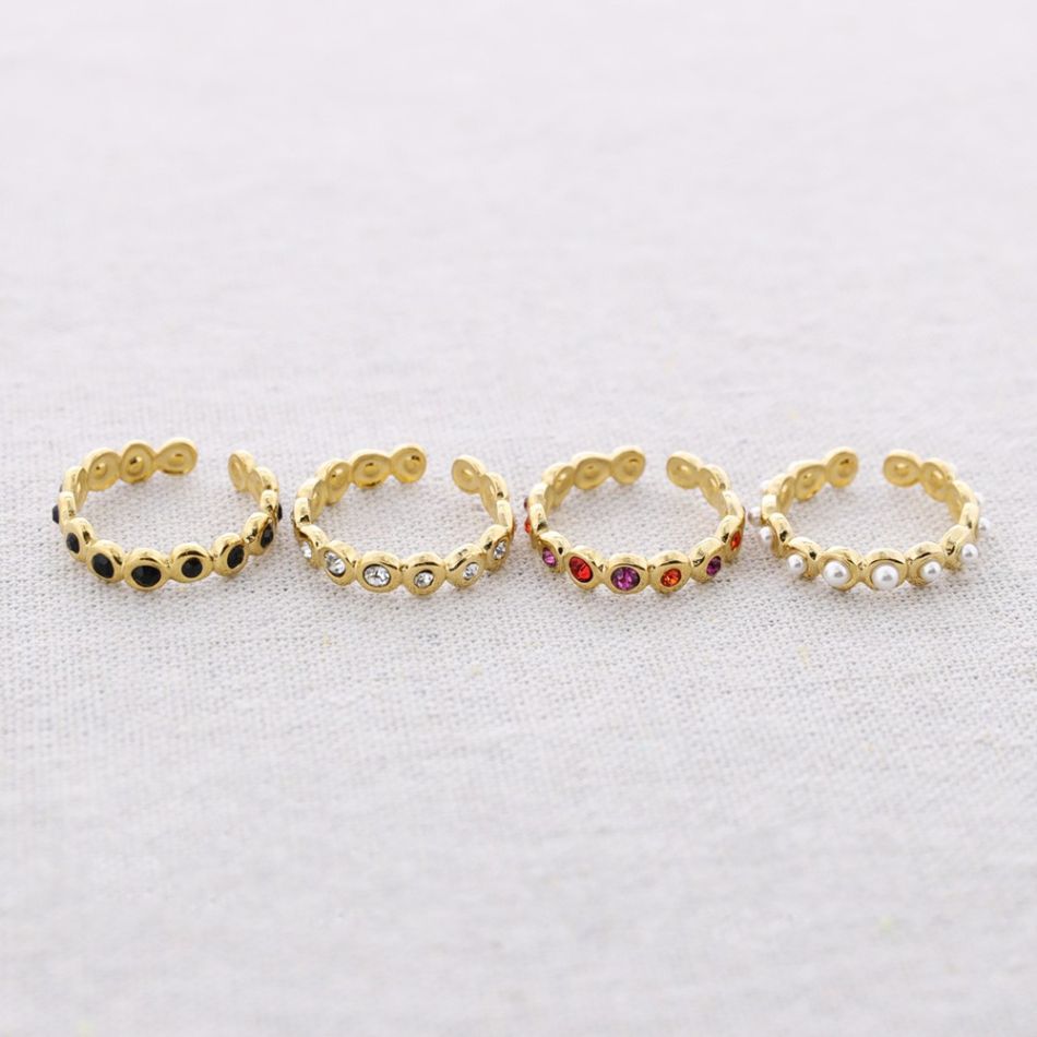 ANILLO ACERO CUENTAS