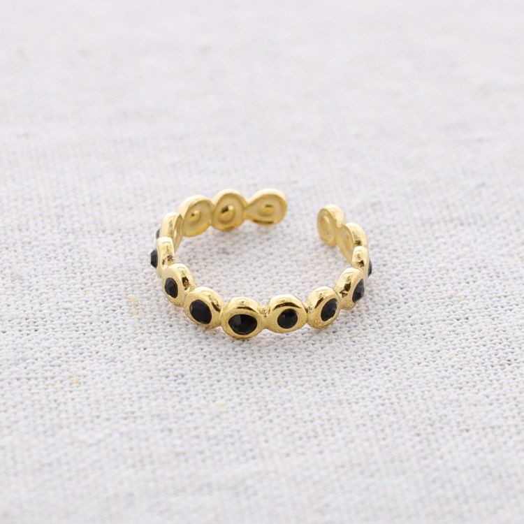 ANILLO ACERO CUENTAS 2