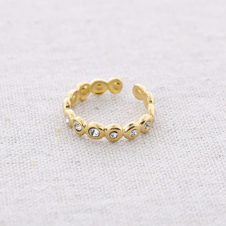 STEEL RING WITH BEADS 2