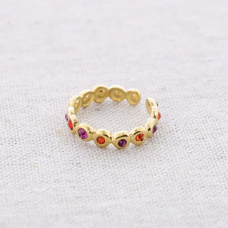 ANILLO ACERO CUENTAS