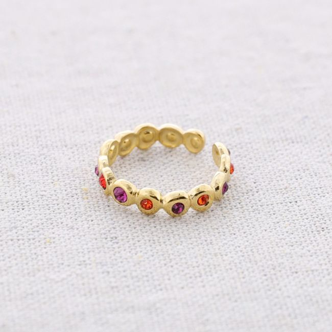 ANILLO ACERO CUENTAS