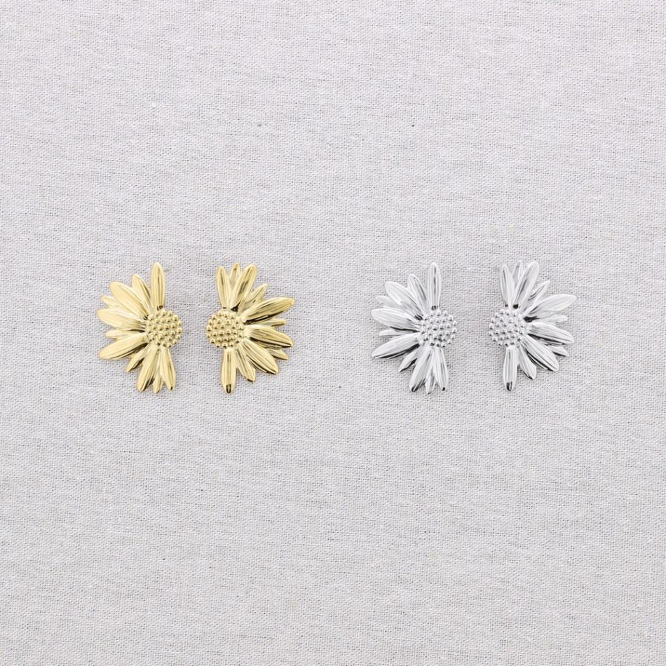 PENDIENTES PRESIÓN ACERO MEDIO GIRASOL