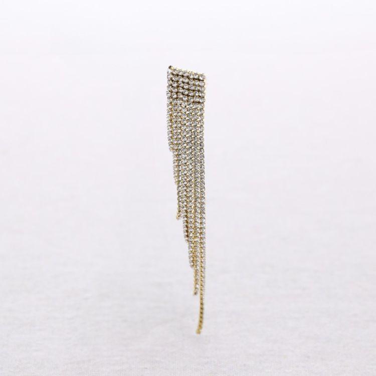PENDIENTES ACERO CRISTALES