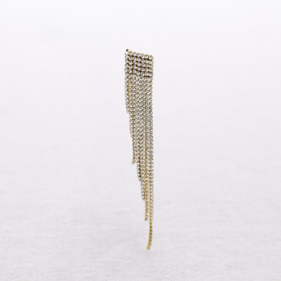 PENDIENTES ACERO CRISTALES