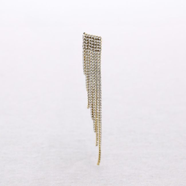 STEEL CRYSTAL EARRINGS