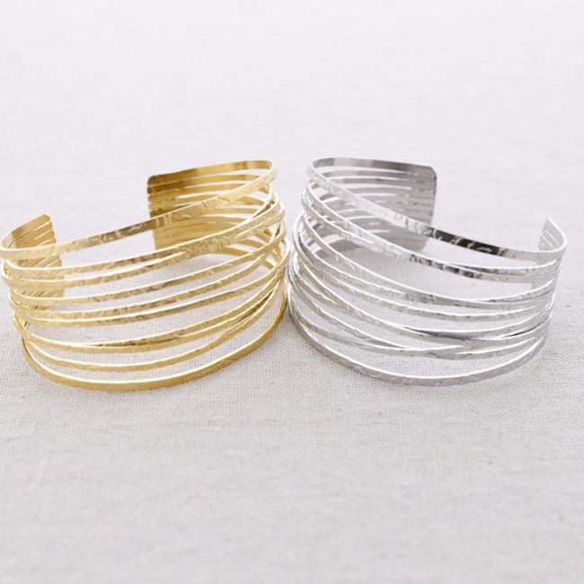 MULTI STRIP STEEL BRACELET