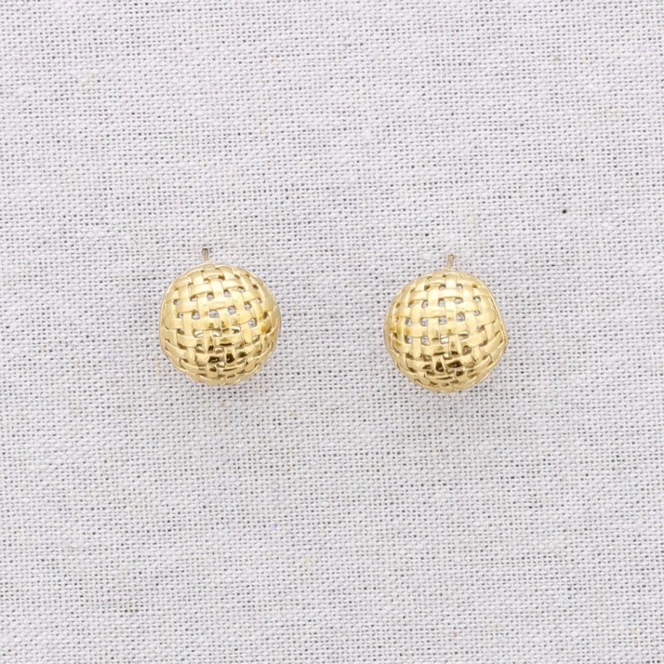 PENDIENTES ACERO ARO IRREGULAR