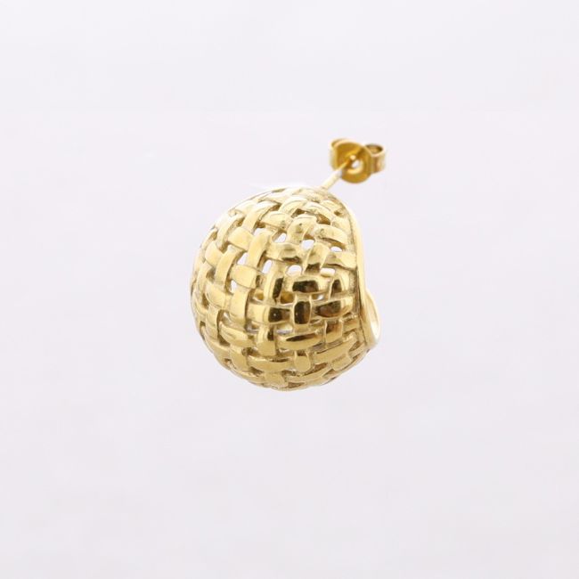 PENDIENTES ACERO ARO IRREGULAR