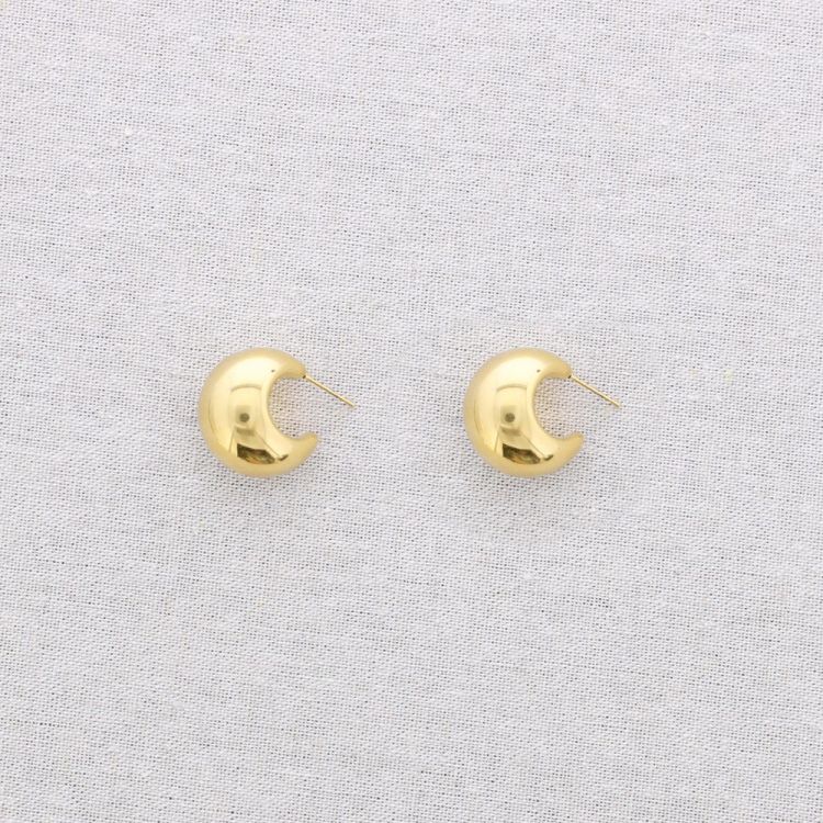 PENDIENTES ACERO ARO IRREGULAR 2
