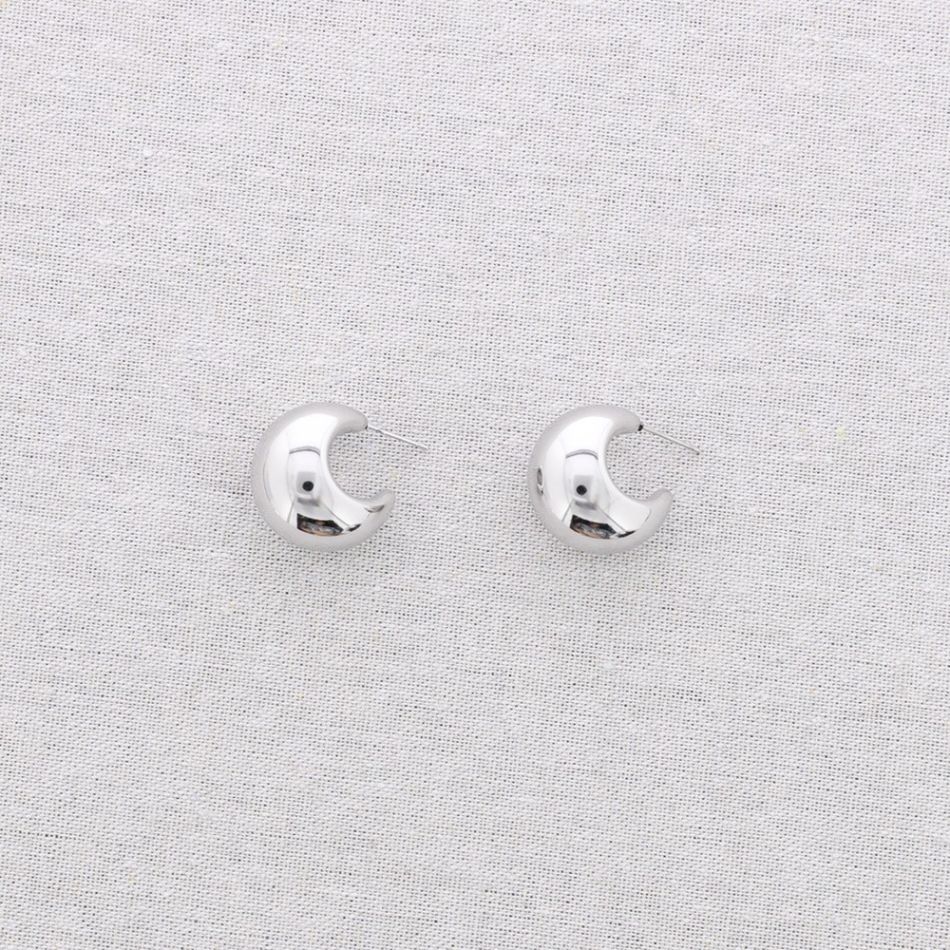 PENDIENTES ACERO ARO IRREGULAR