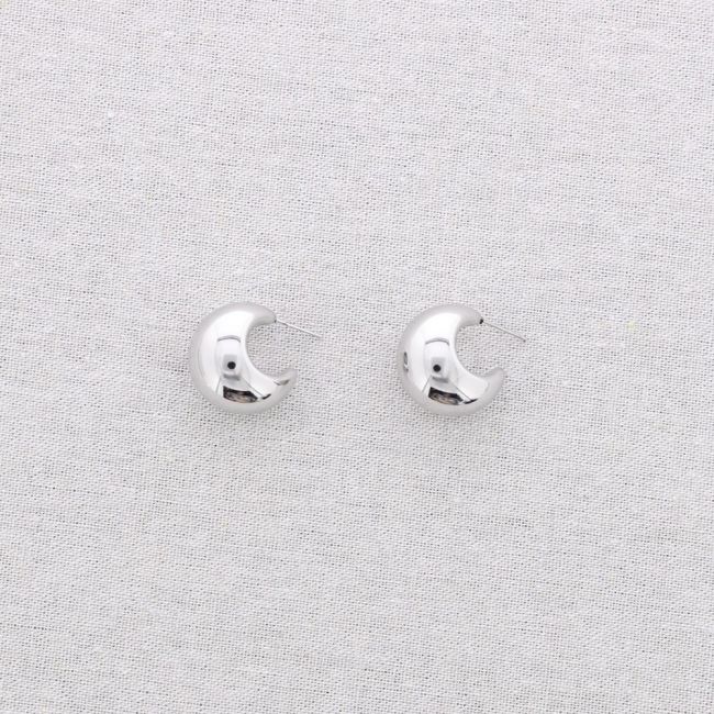 PENDIENTES ACERO ARO IRREGULAR