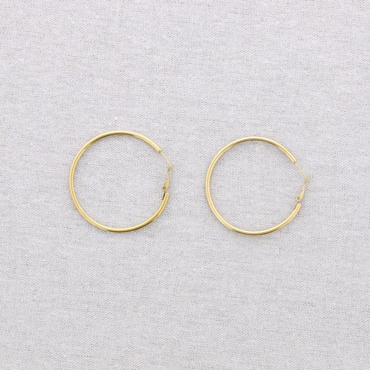 PENDIENTES ACERO ARO 5CM 2